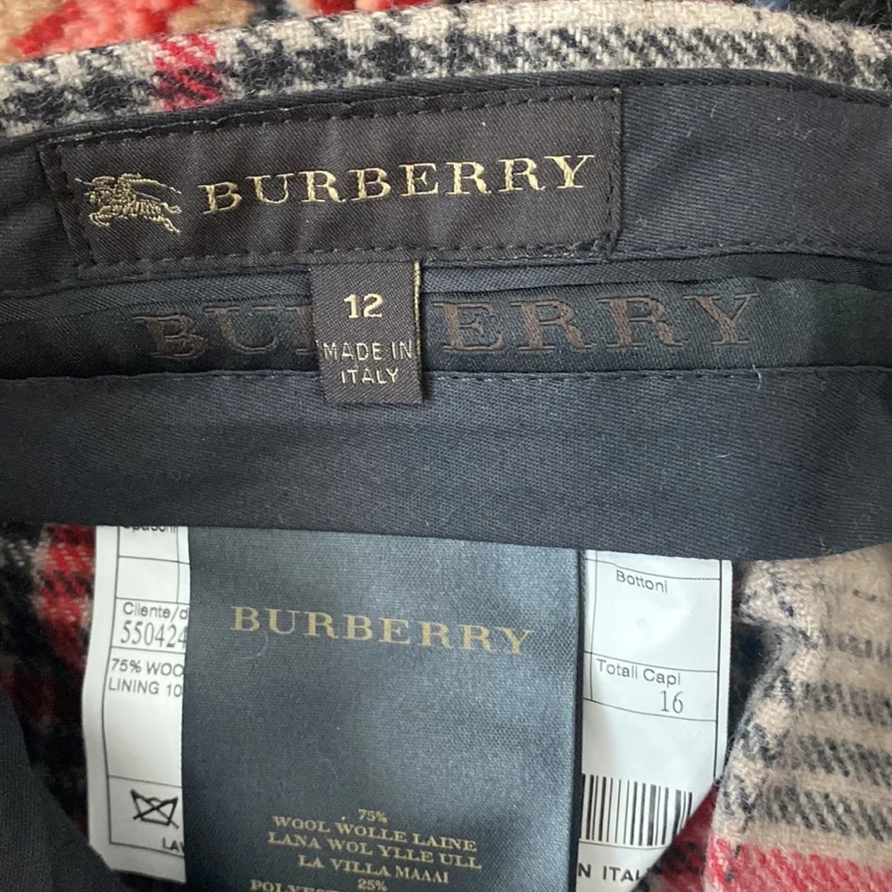 Burberry pants brown, black and red. - Picture 4 of 4